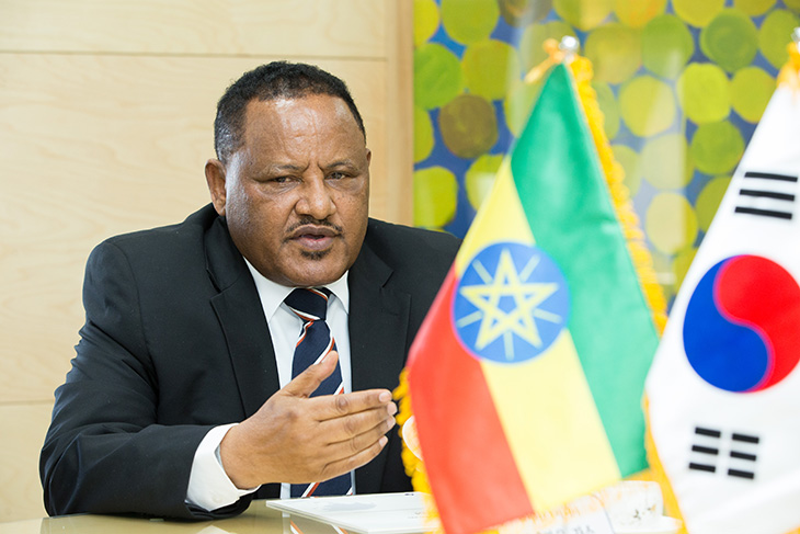 발언하는 쉬페라우 주한 에티오피아 대사