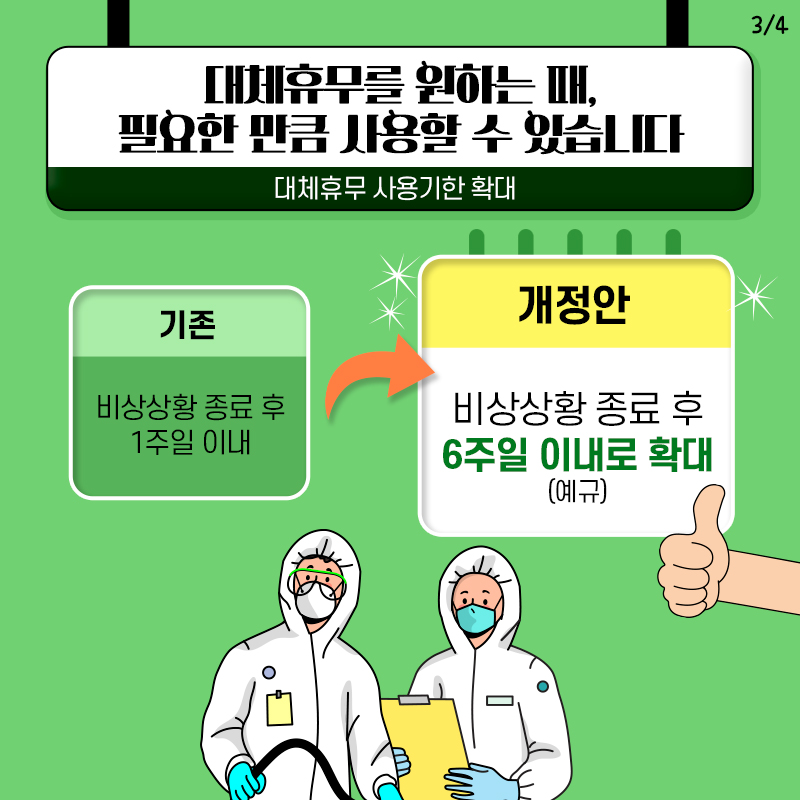 방역공무원의 휴식권이 강화됩니다 카드뉴스 3장