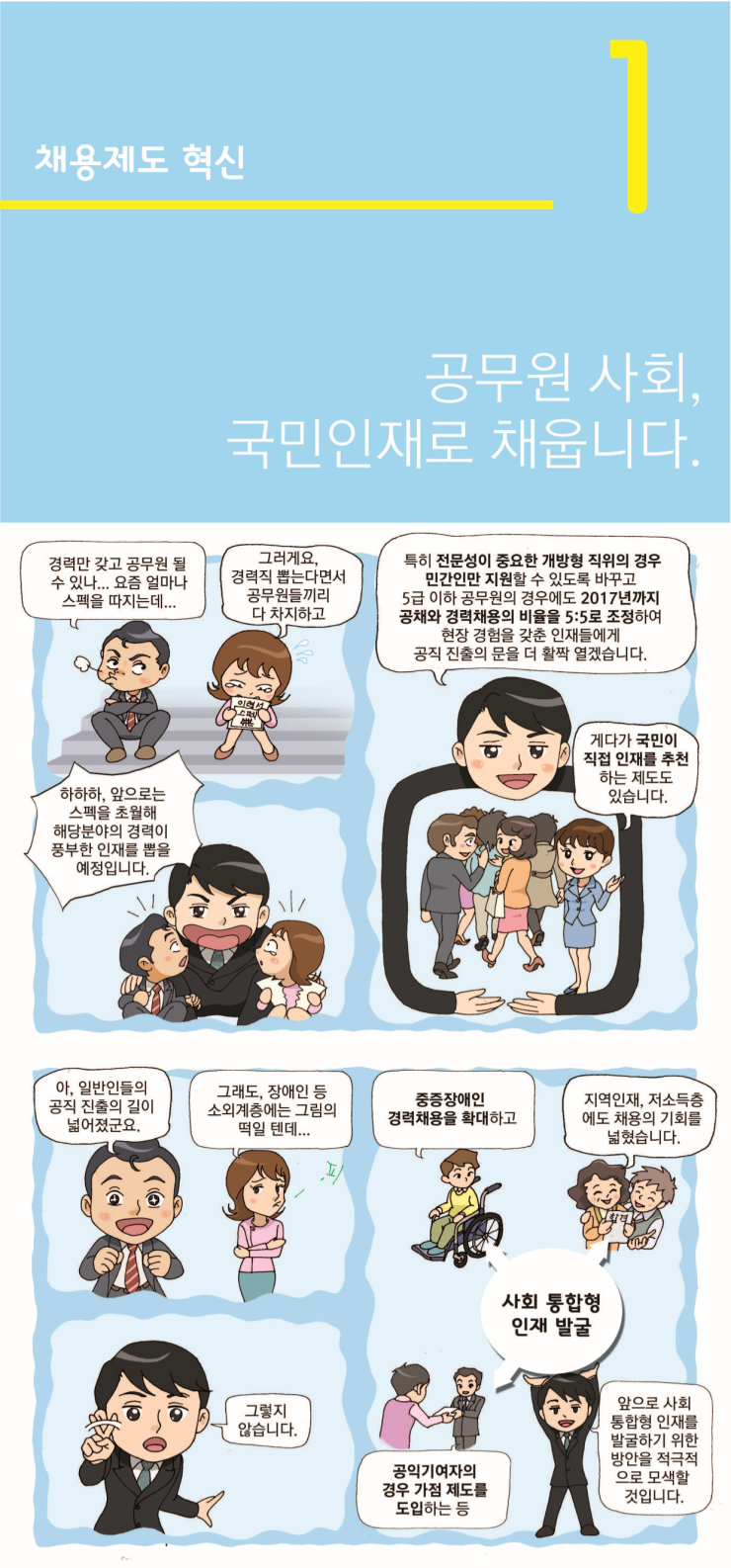 스펙초월 국민인재 열린채용 웹툰