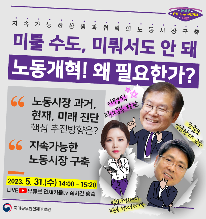 미룰수도, 미뤄서도 안돼 노동개혁 왜 필요한가