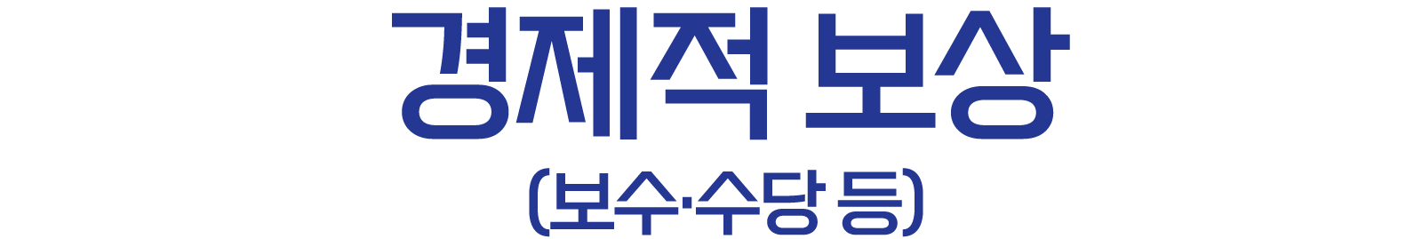 경제적 보상 (보수·수당 등)