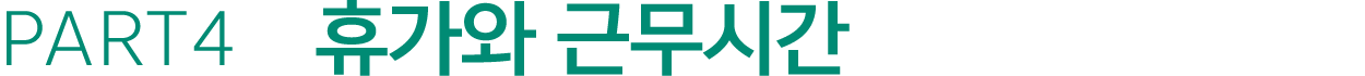 PART4 휴가와 근무시간