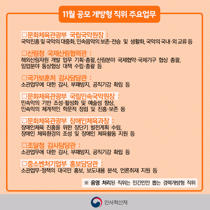 11월 개방형직위 모집공고 2페이지