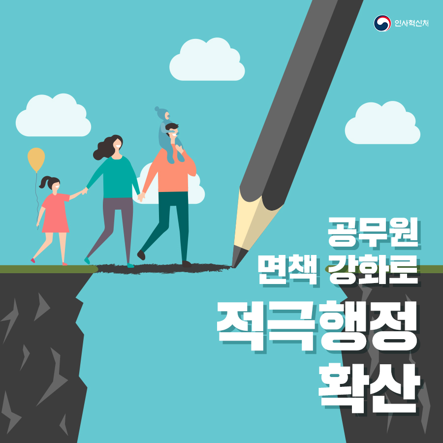 적극행정 면책강화로 적극행정 확산 1페이지