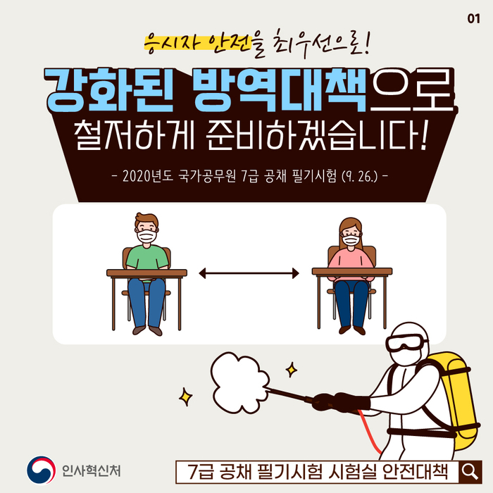 강화된 방역대책으로 철저하게 준비하겠습니다 1장